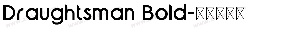 Draughtsman Bold字体转换